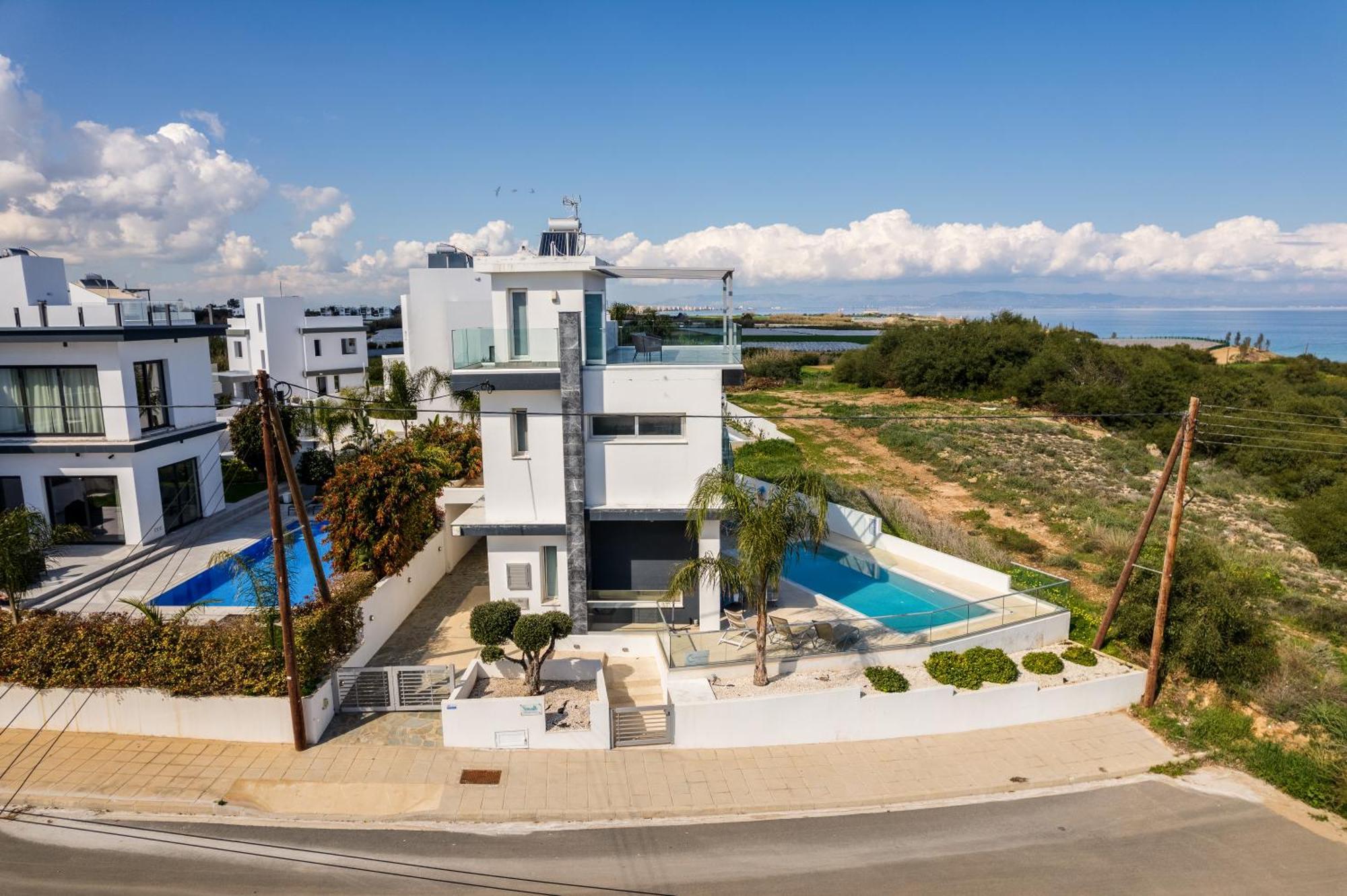 Seaside Luxury Villa パラリムニ エクステリア 写真