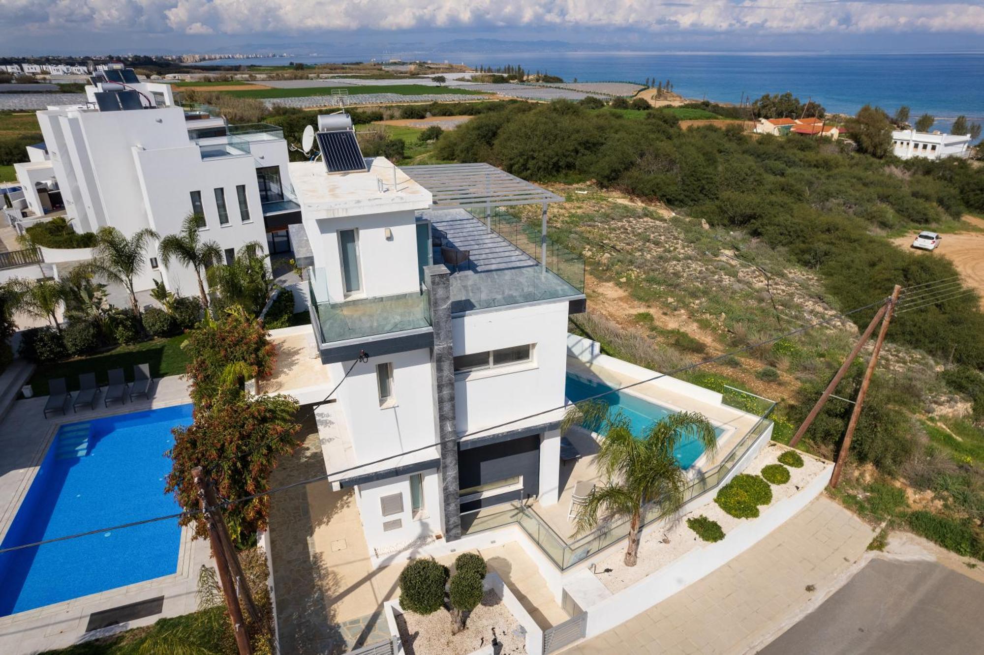 Seaside Luxury Villa パラリムニ エクステリア 写真